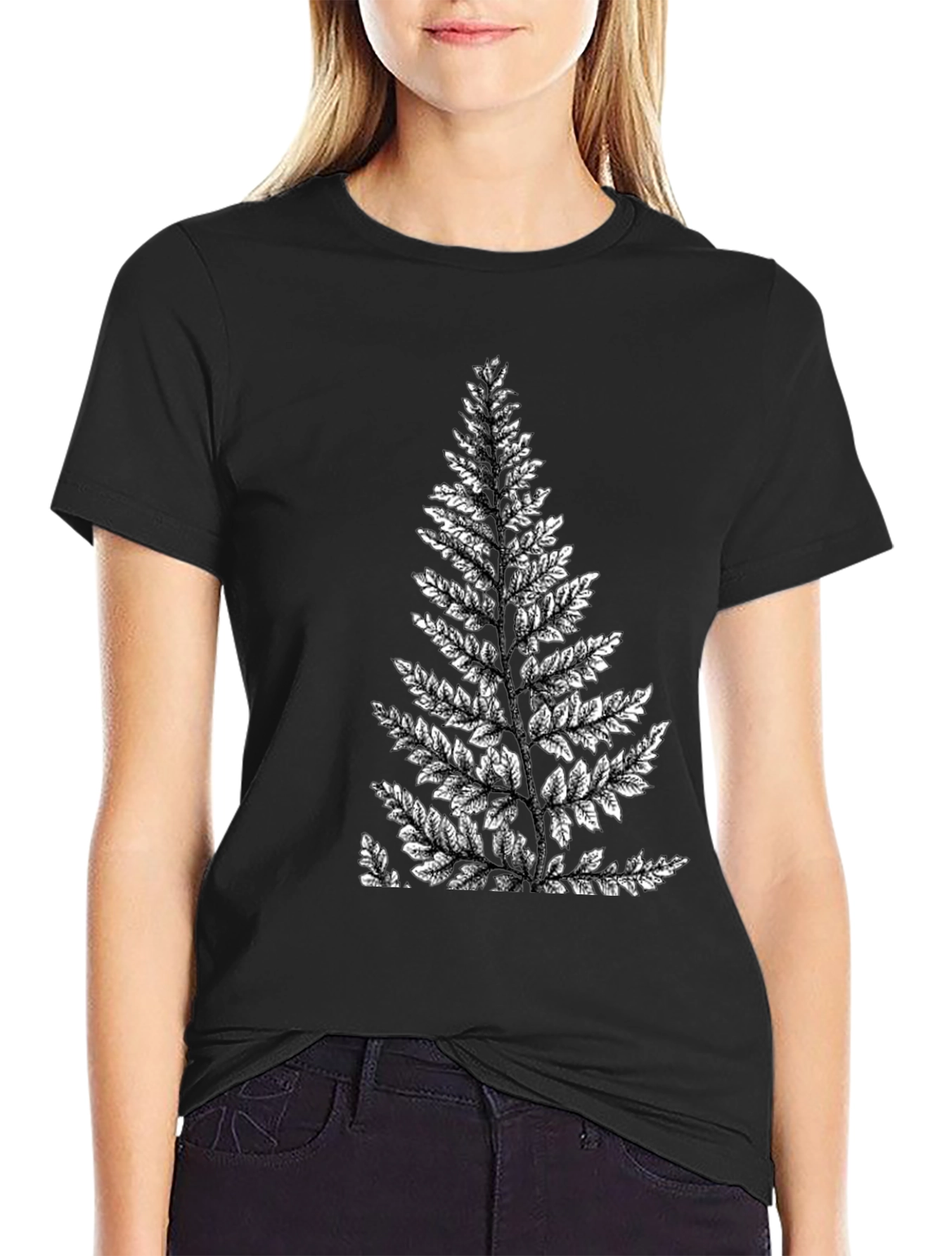 Fern Graphic Black T-Shirt