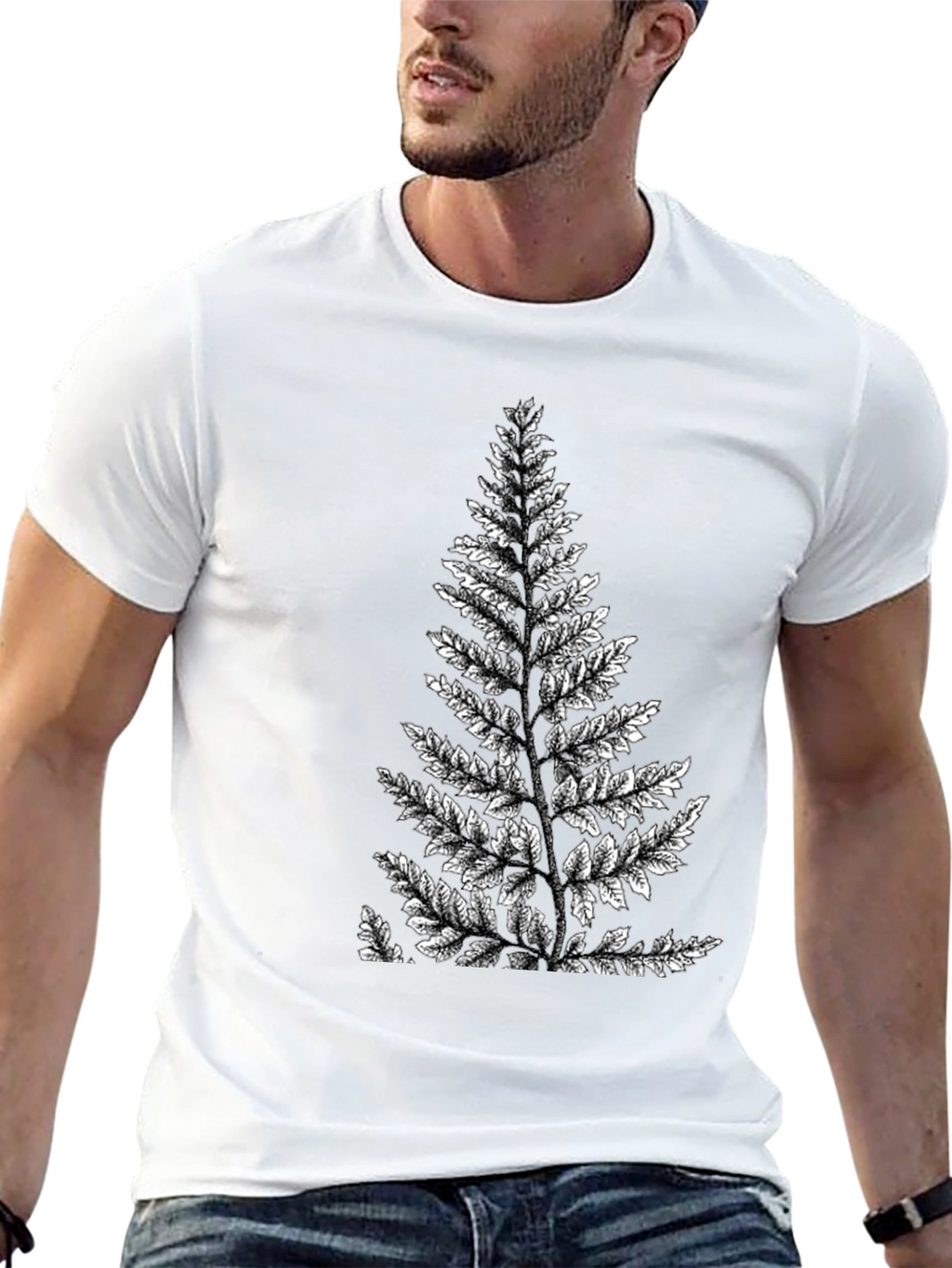 Fern Graphic Black T-Shirt