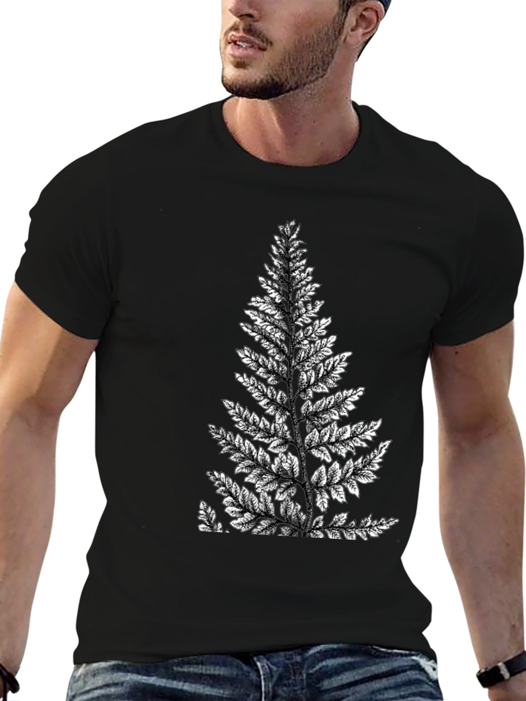 Fern Graphic Black T-Shirt