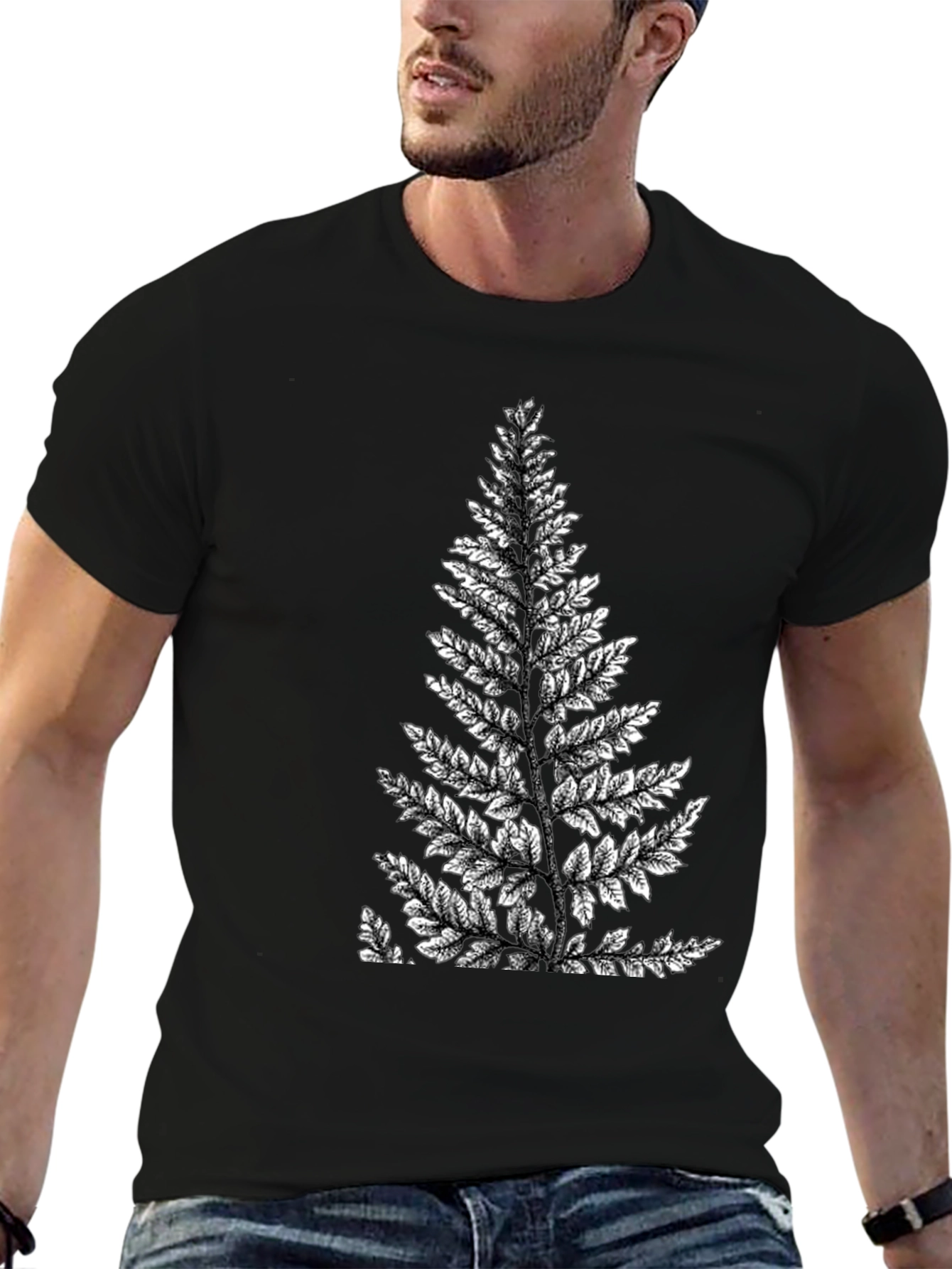 Fern Graphic Black T-Shirt