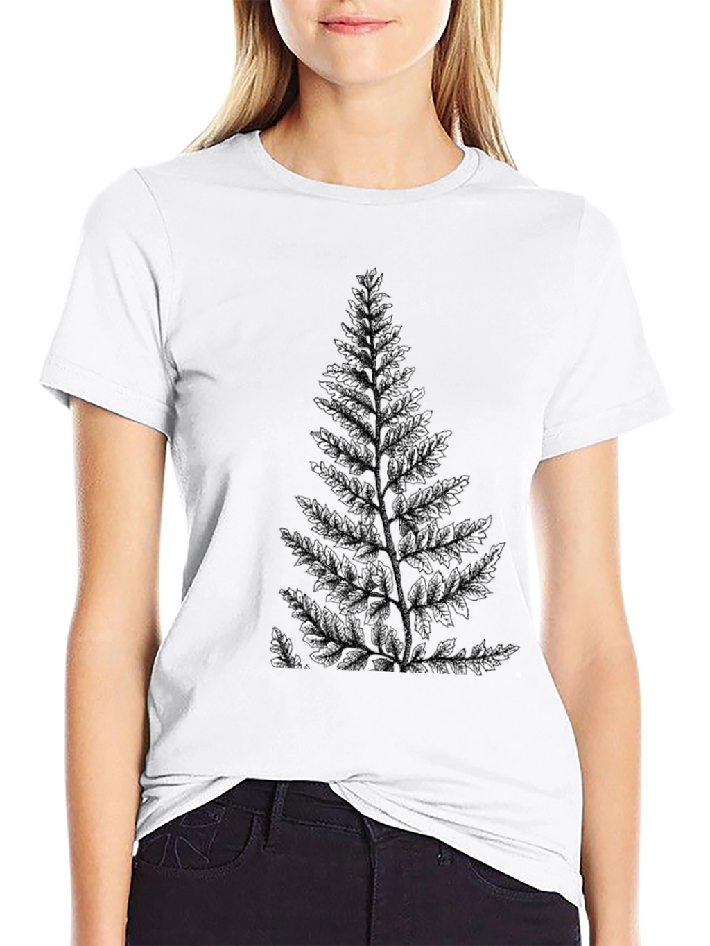 Fern Graphic Black T-Shirt