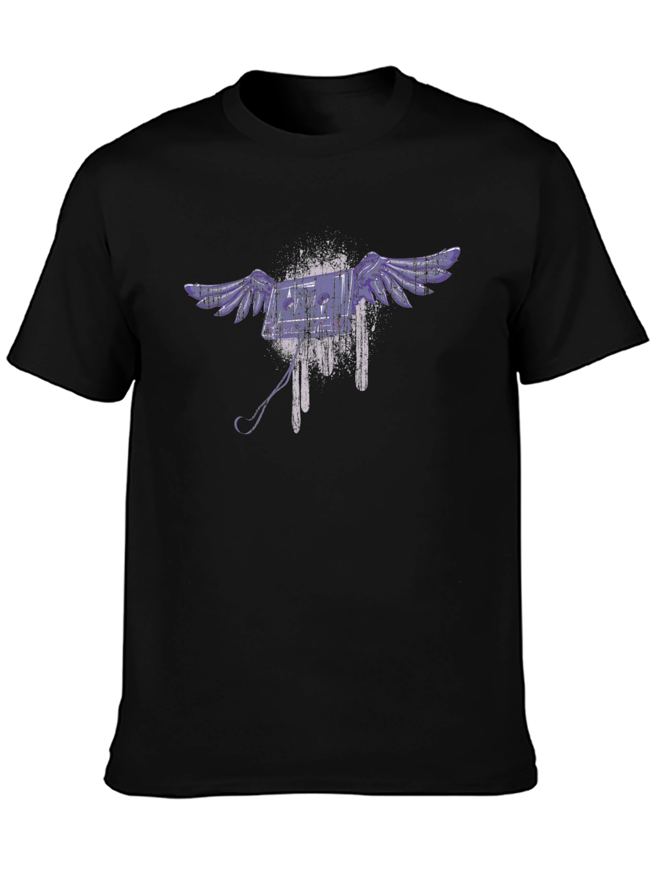 Urban Angel Graphic Tee - Mens Black T-Shirt