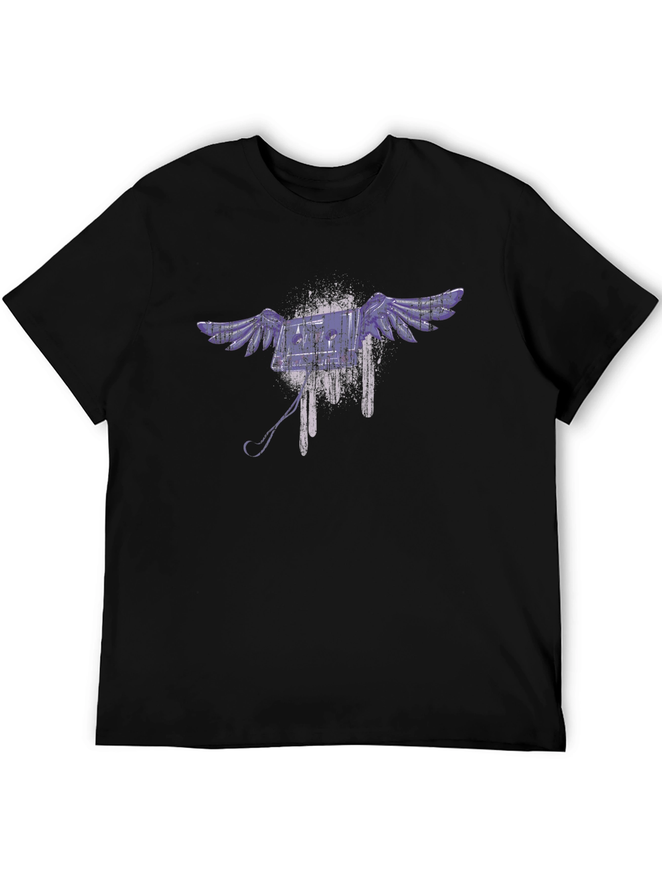 Urban Angel Graphic Tee - Mens Black T-Shirt