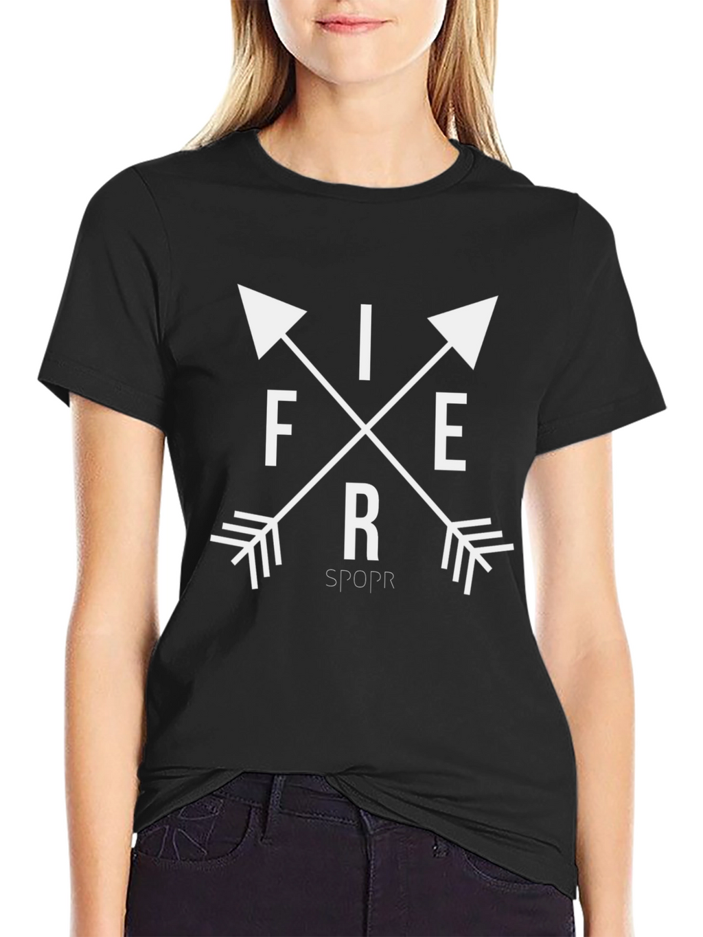 Fierce Arrow Graphic Black T-Shirt