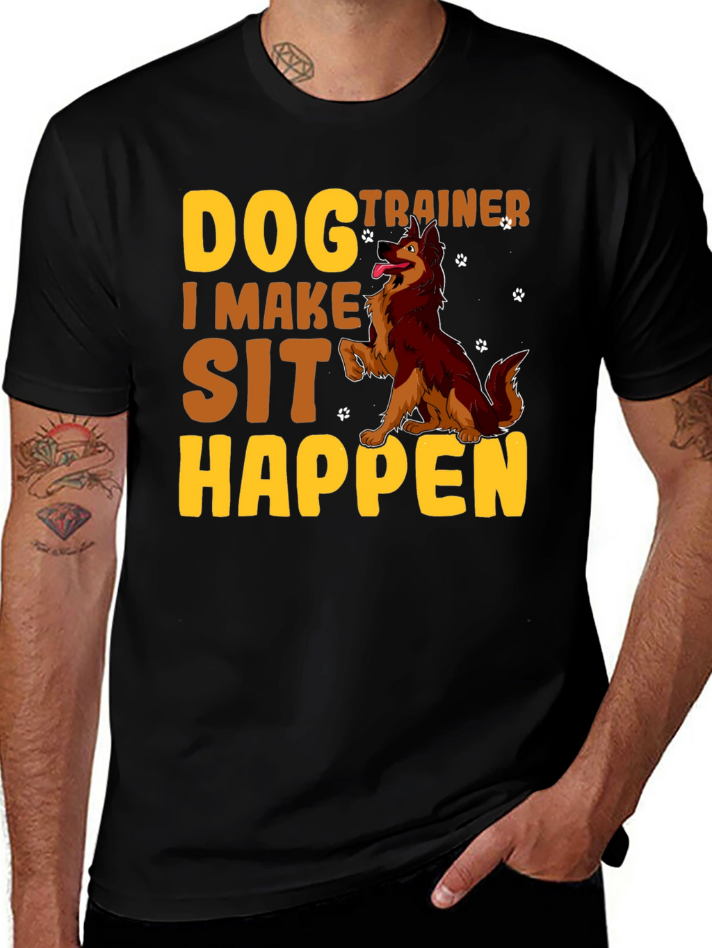 Dog Trainer T-Shirt - I Make Sit Happen