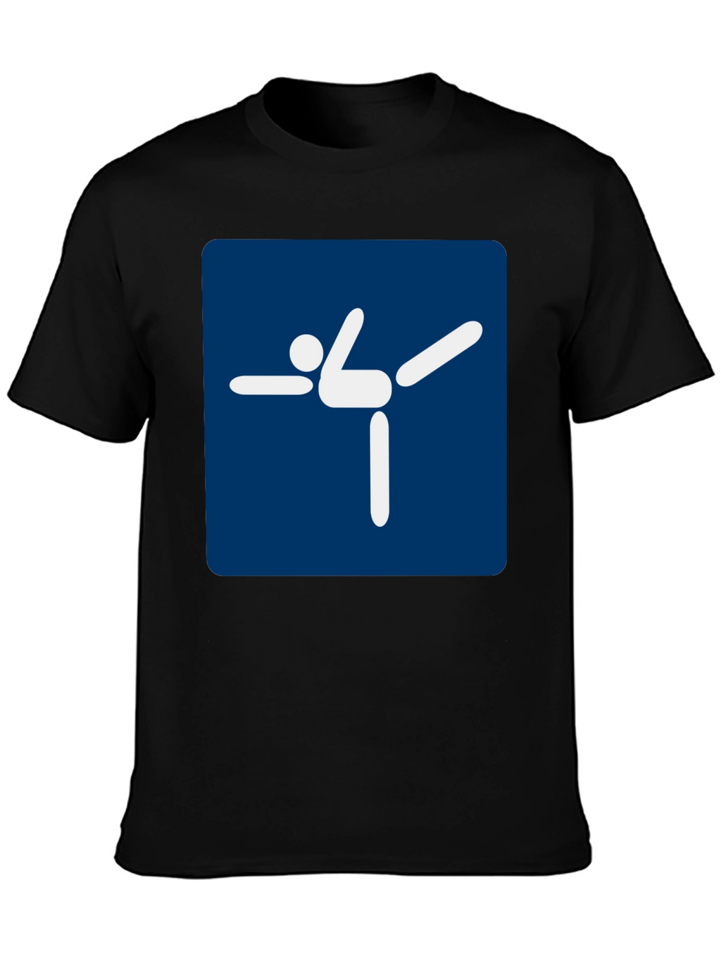 Yoga Pose Graphic Tee - Black