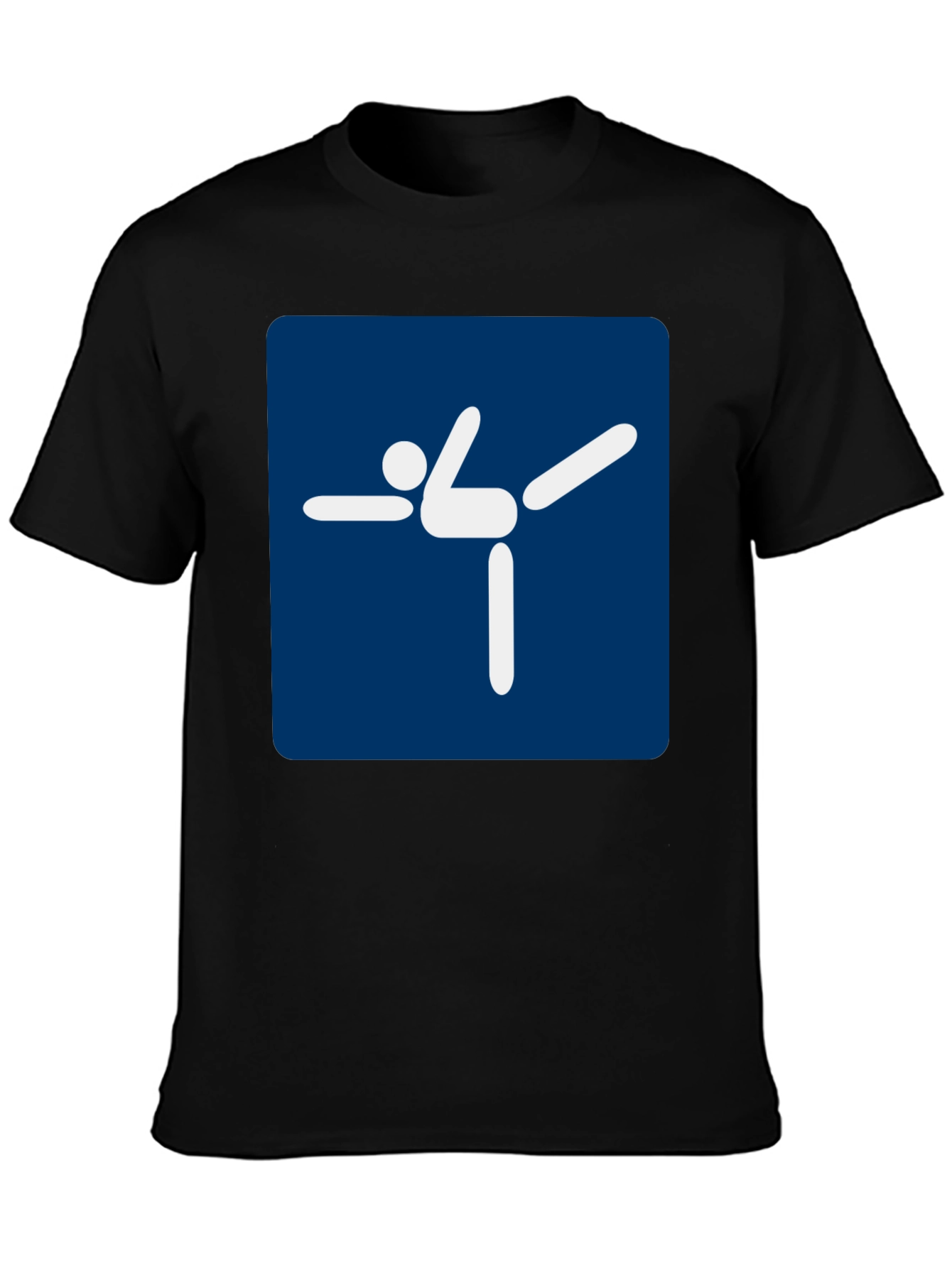 Yoga Pose Graphic Tee - Black