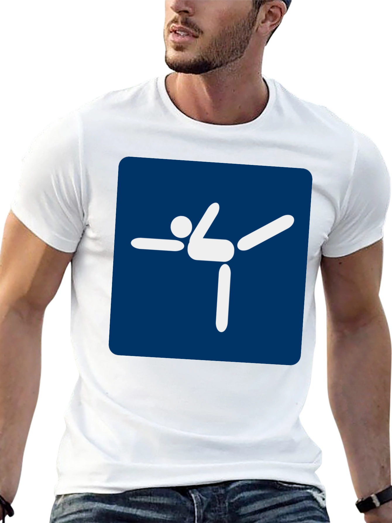 Yoga Pose Graphic Tee - Black