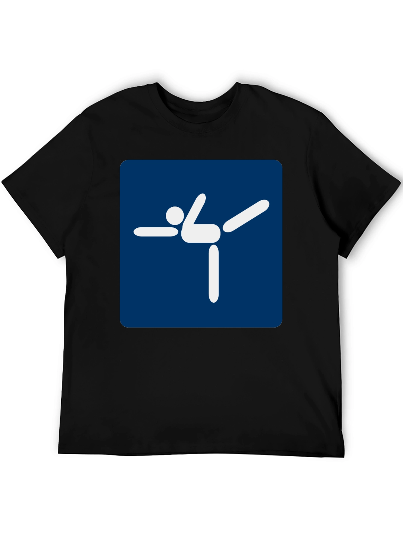 Yoga Pose Graphic Tee - Black