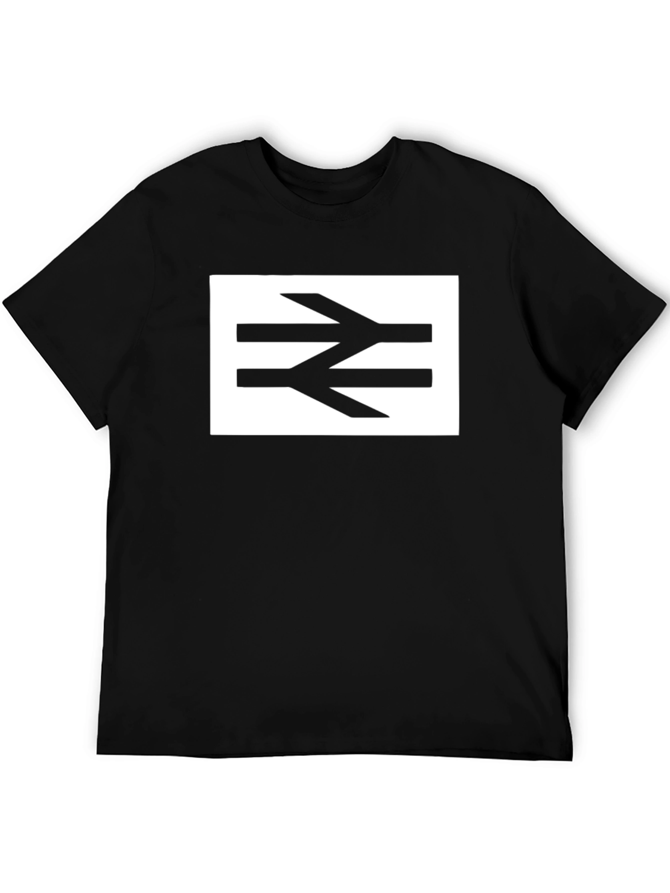 British Rail Logo Tee - Black Cotton Graphic T-Shirt
