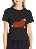 Mole Cartoon T-Shirt - Comfy Cotton Tee