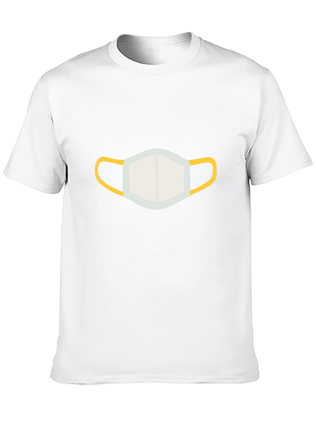 Mask Graphic Black Tee - Stay Safe in Style!