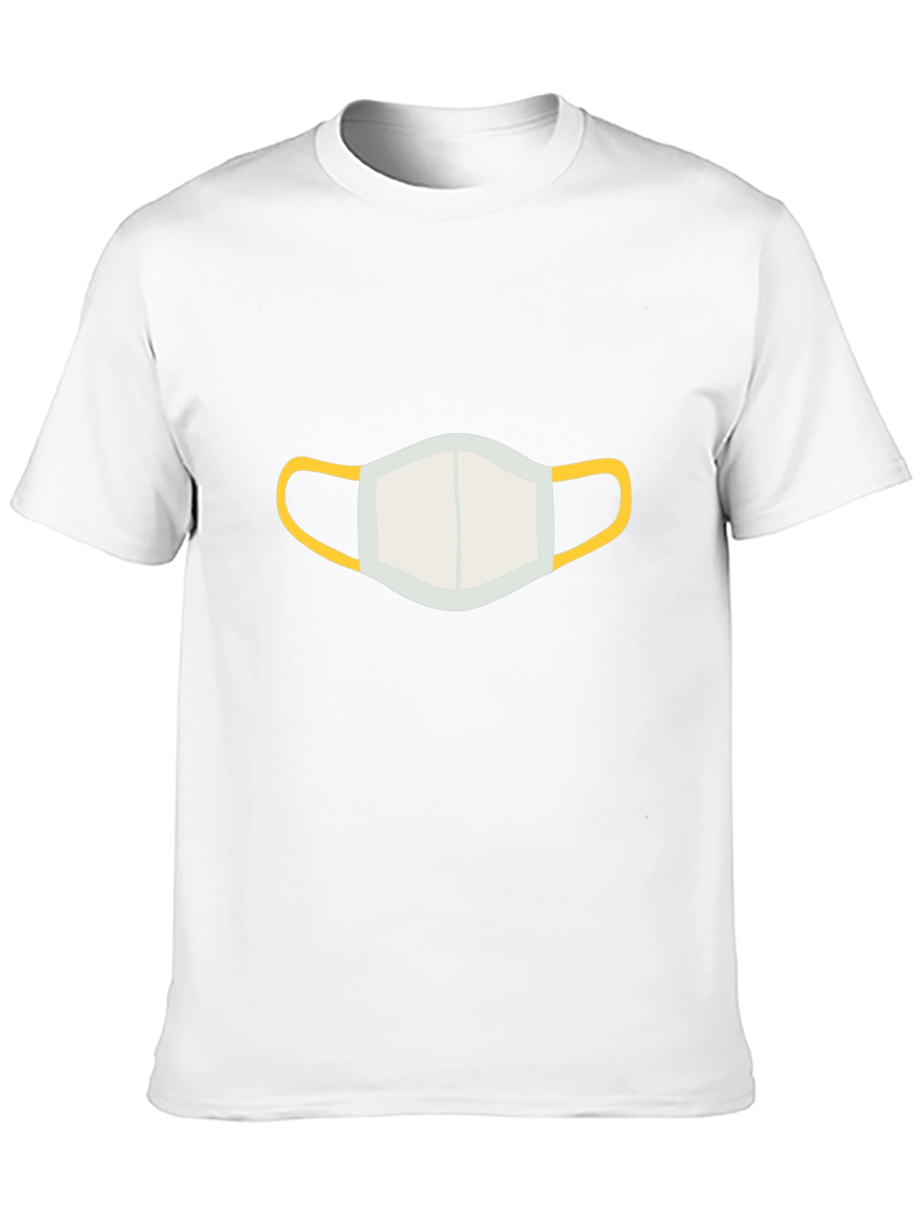 Mask Graphic Black Tee - Stay Safe in Style!