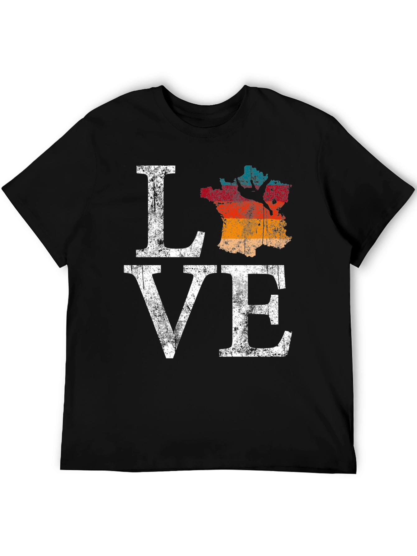 Love France T-Shirt Graphic Tee
