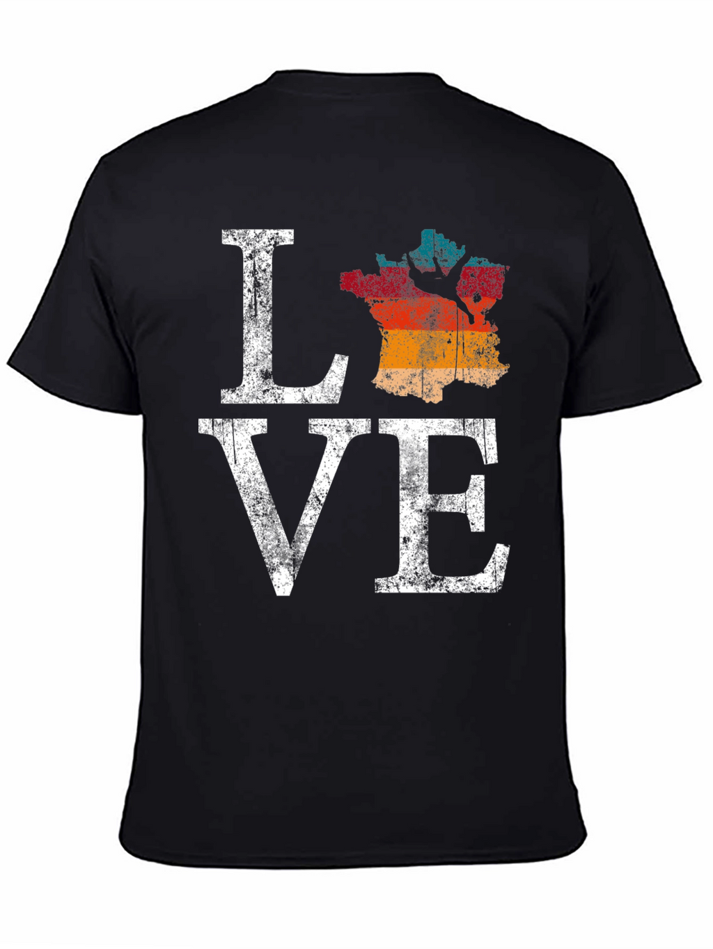 Love France T-Shirt Graphic Tee