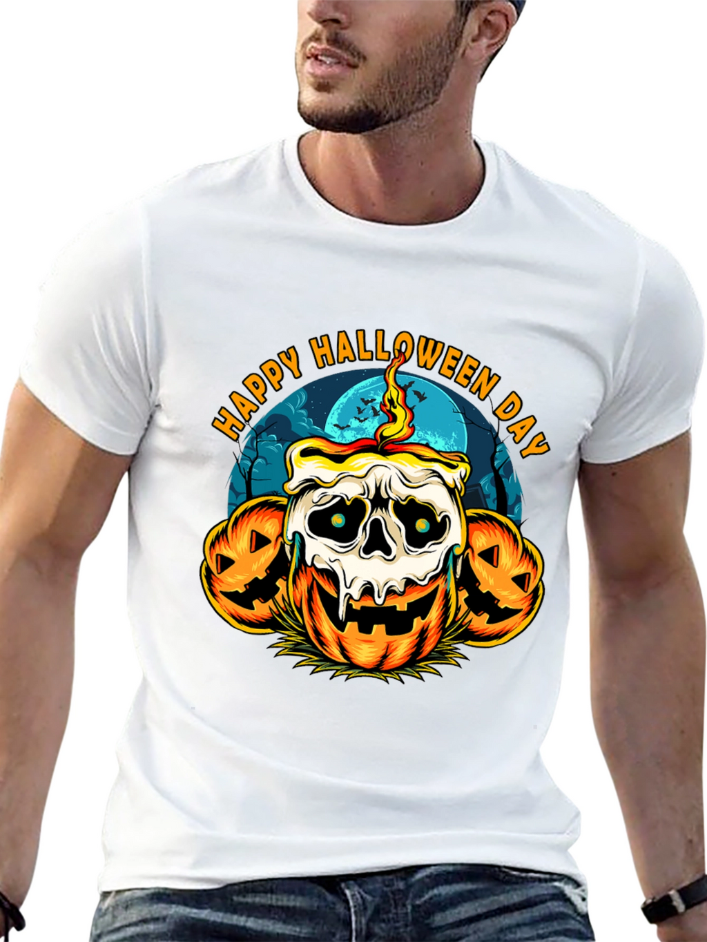 Happy Halloween Day Pumpkin T-Shirt
