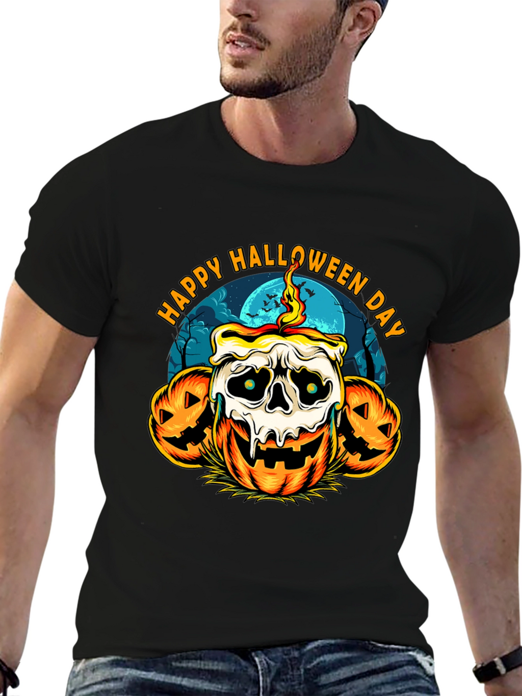 Happy Halloween Day Pumpkin T-Shirt