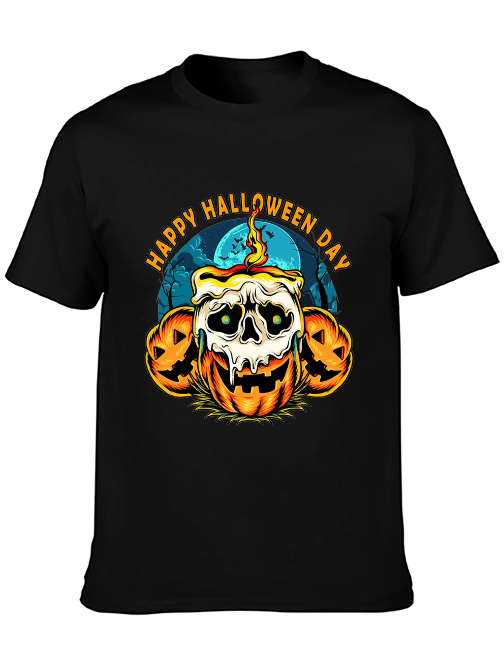 Happy Halloween Day Pumpkin T-Shirt