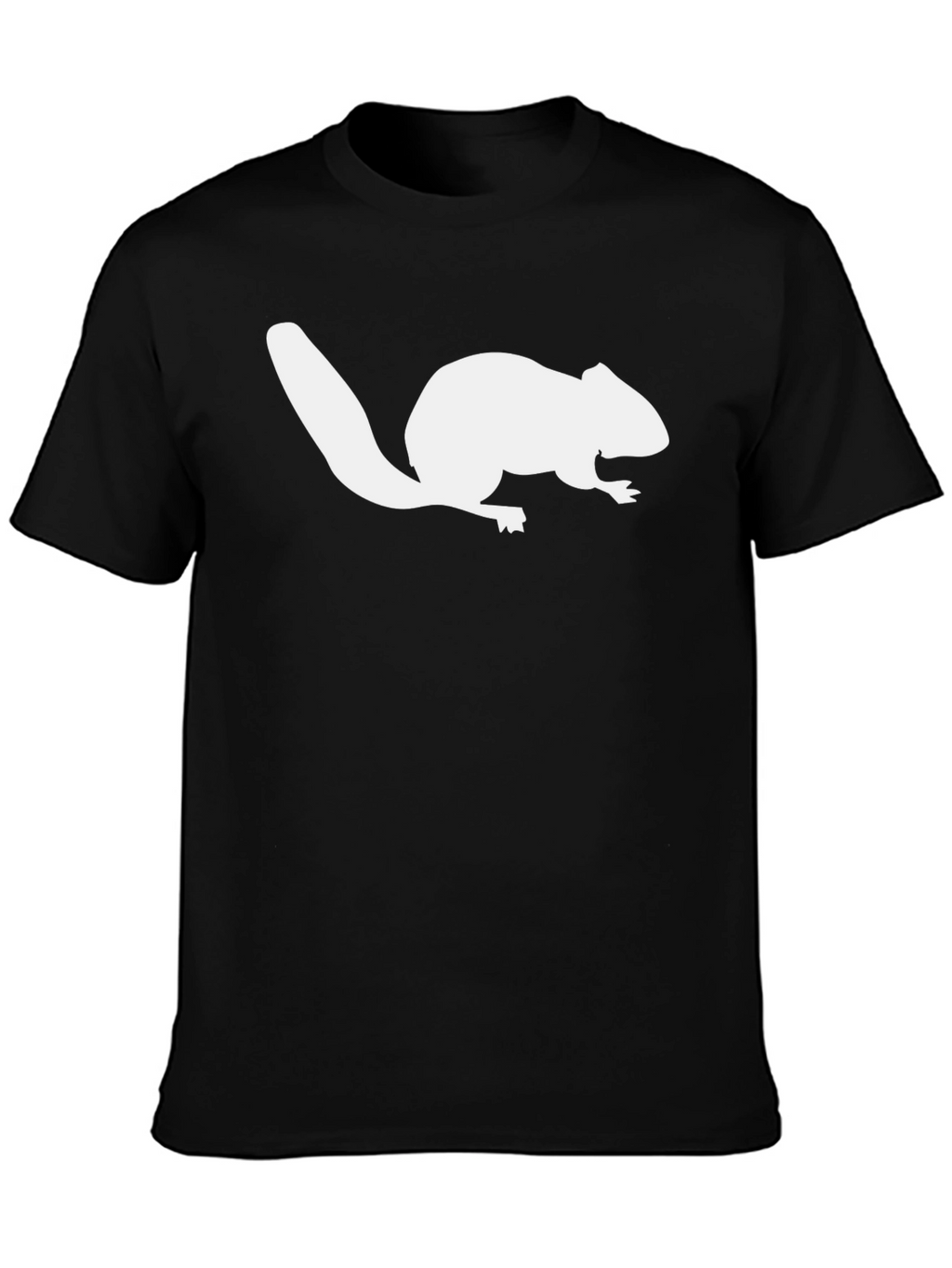 Beaver Silhouette Graphic T-Shirt - Black