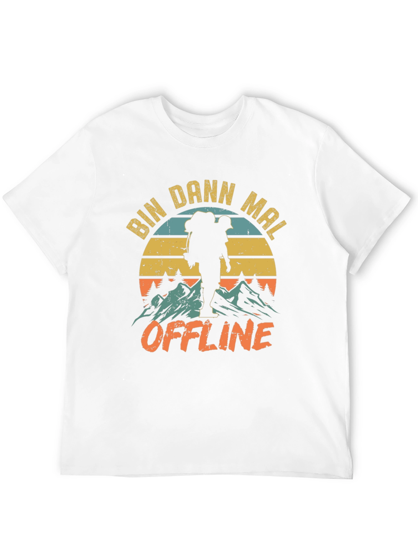 Bin Dann Mal Offline Hiking Graphic T-Shirt