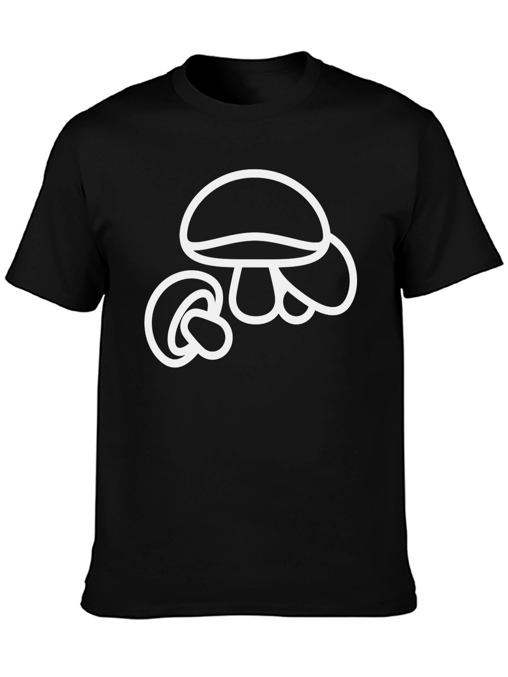 Mushroom Graphic Tee - Classic Black T-Shirt