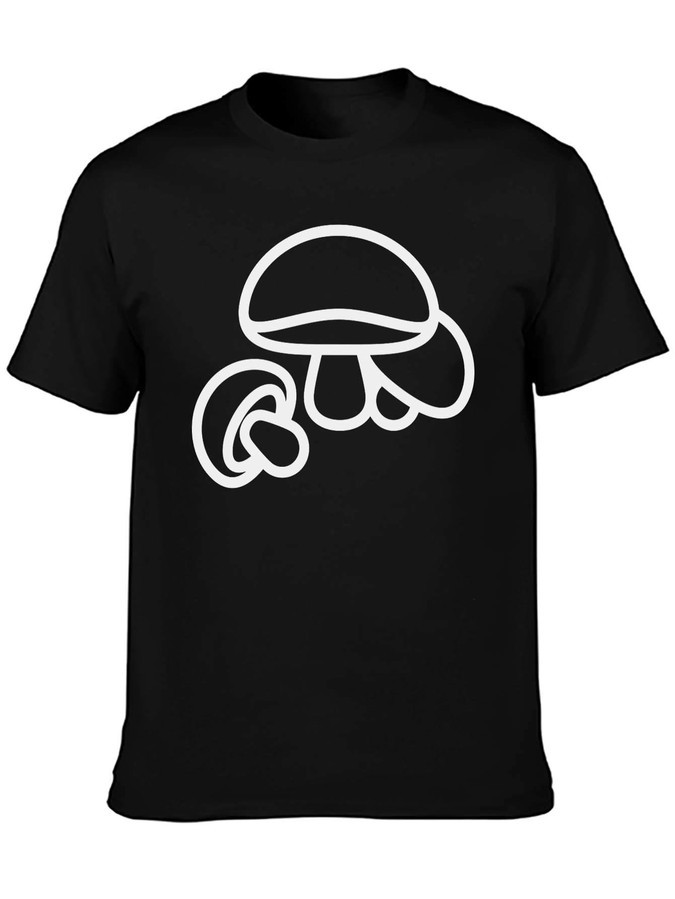Mushroom Graphic Tee - Classic Black T-Shirt