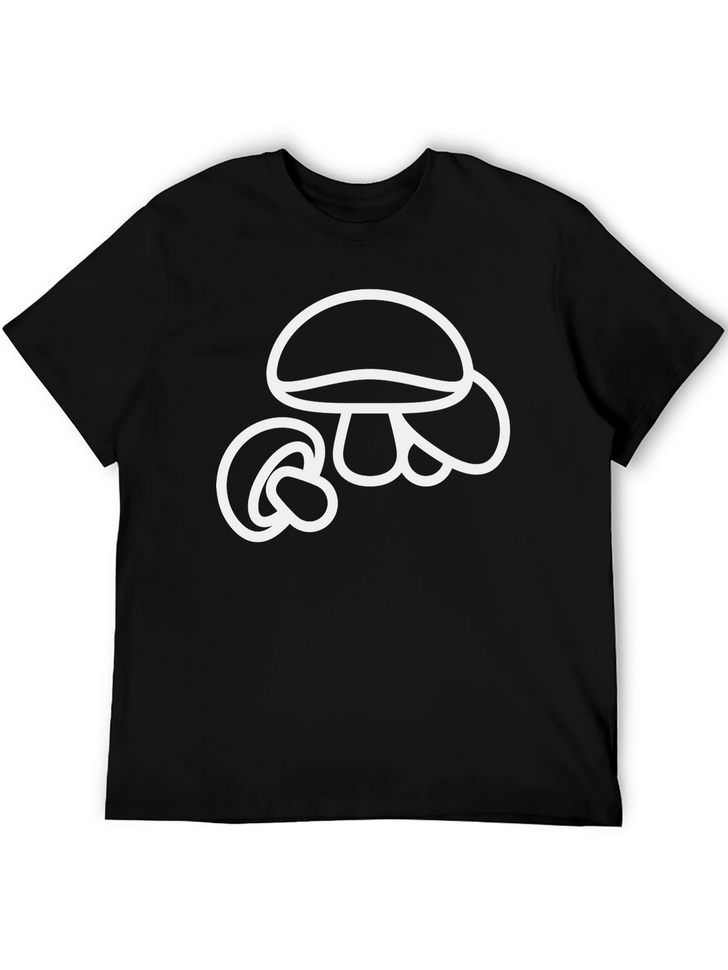 Mushroom Graphic Tee - Classic Black T-Shirt