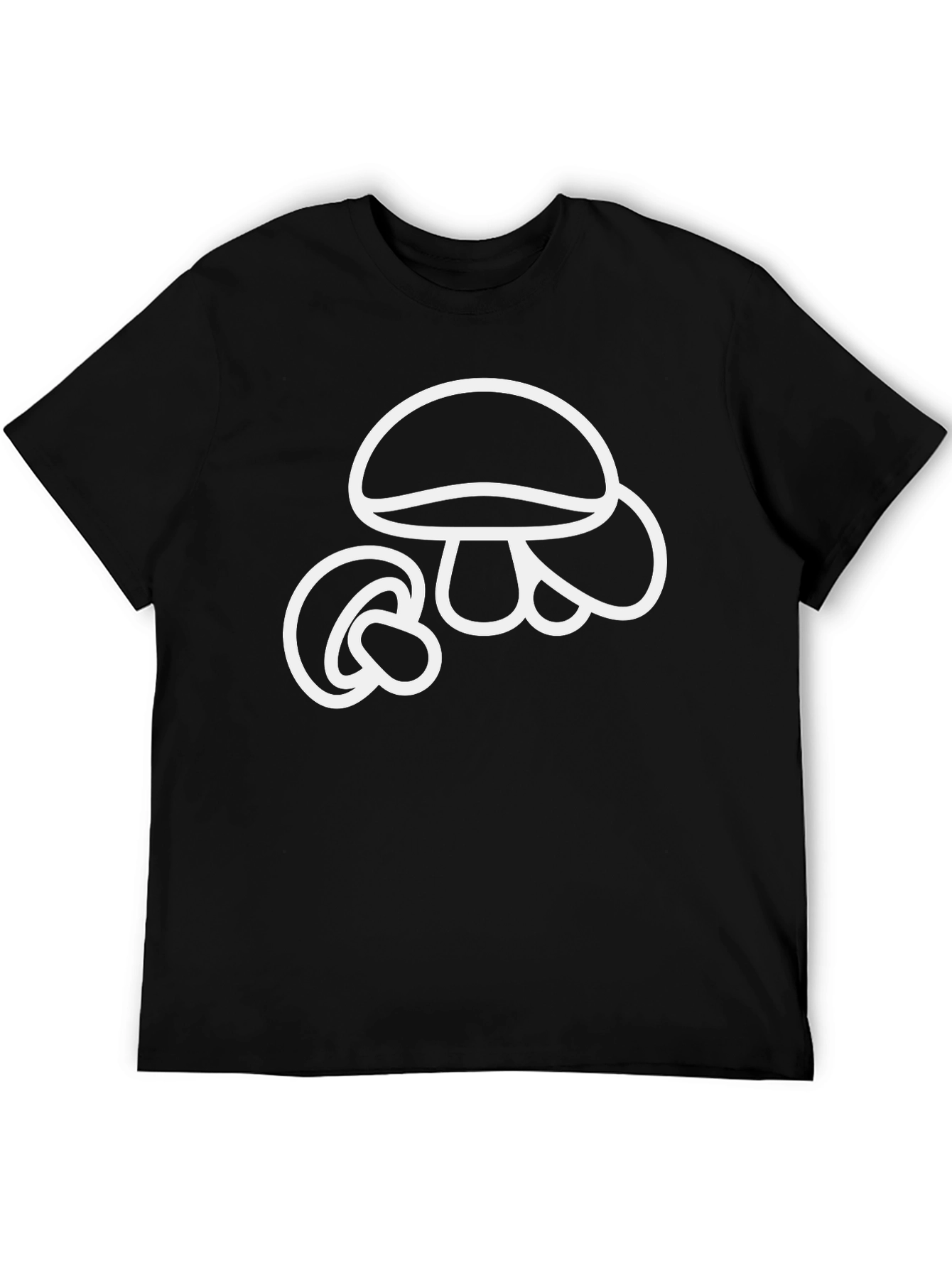 Mushroom Graphic Tee - Classic Black T-Shirt