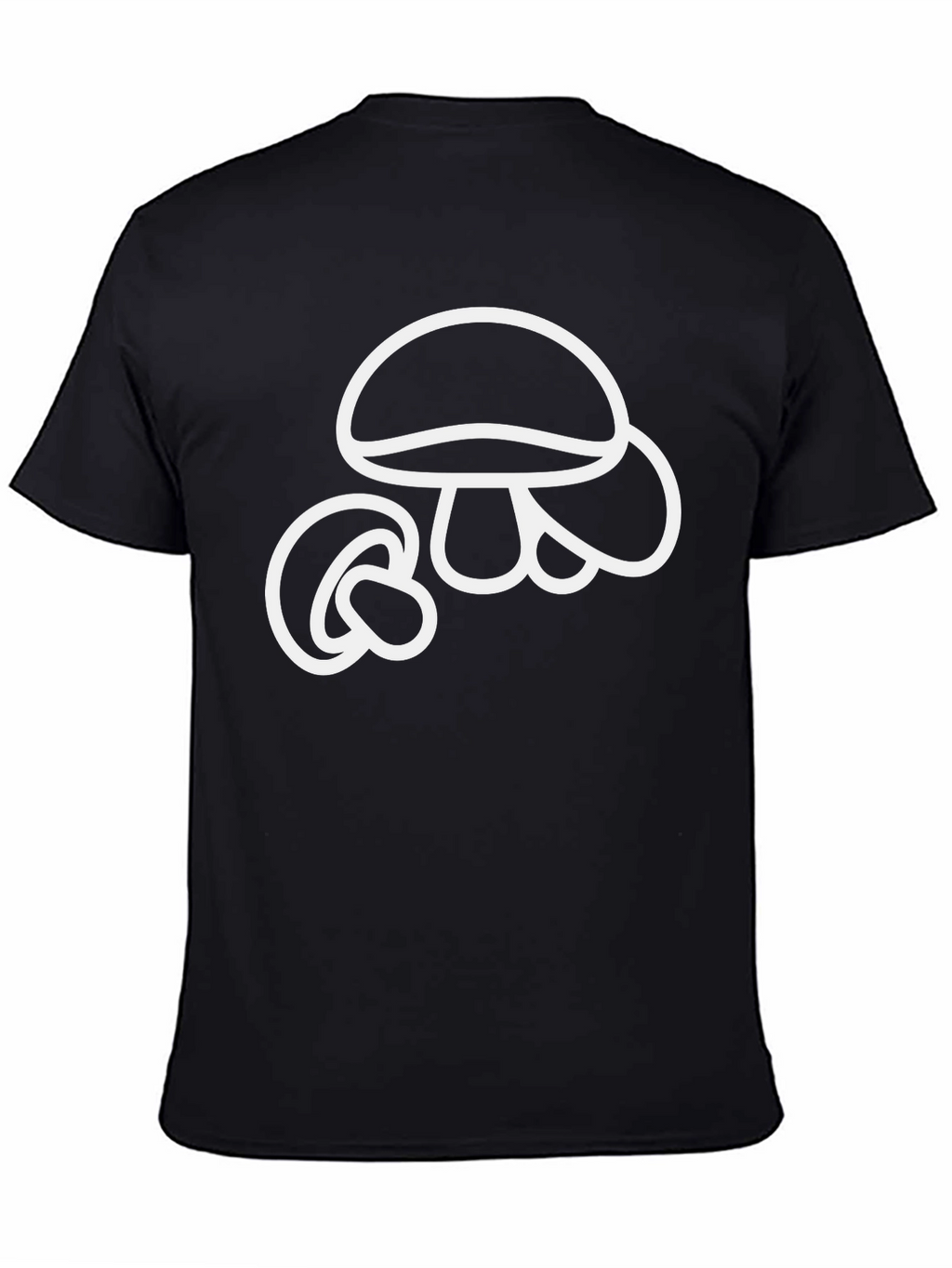 Mushroom Graphic Tee - Classic Black T-Shirt