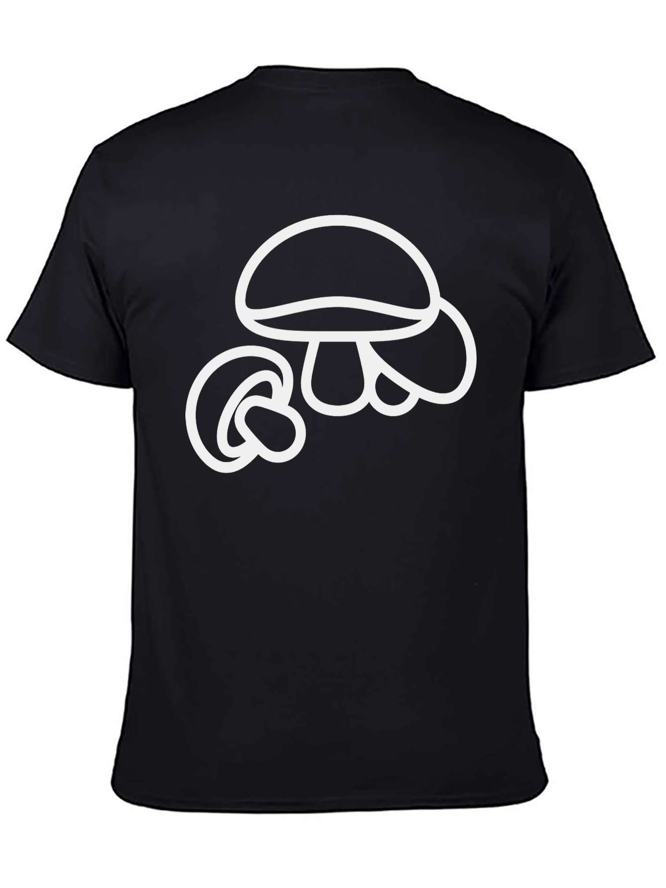 Mushroom Graphic Tee - Classic Black T-Shirt