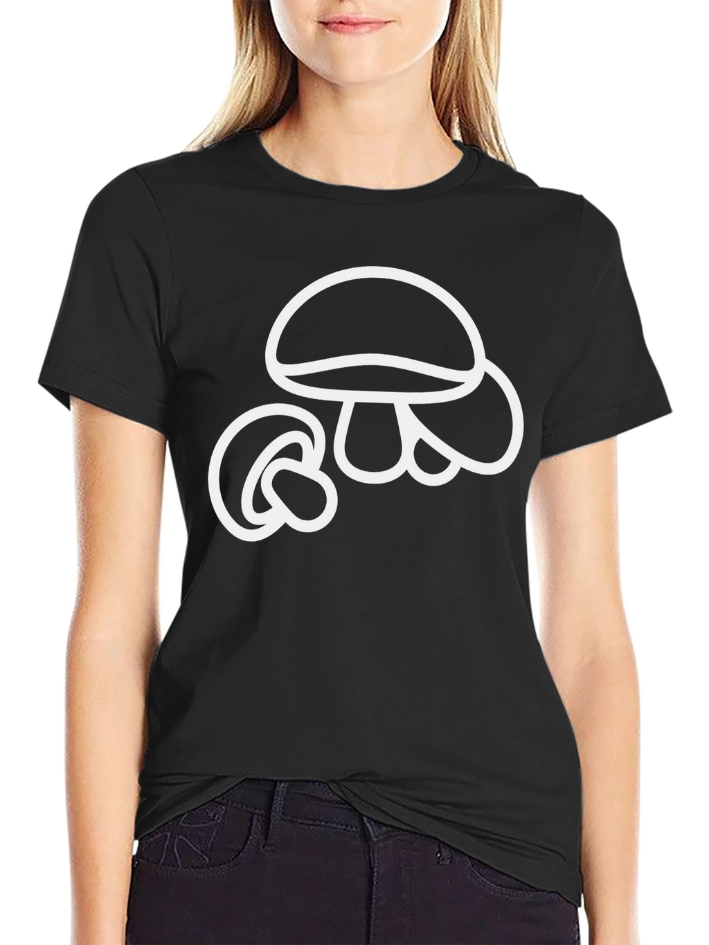 Mushroom Graphic Tee - Classic Black T-Shirt