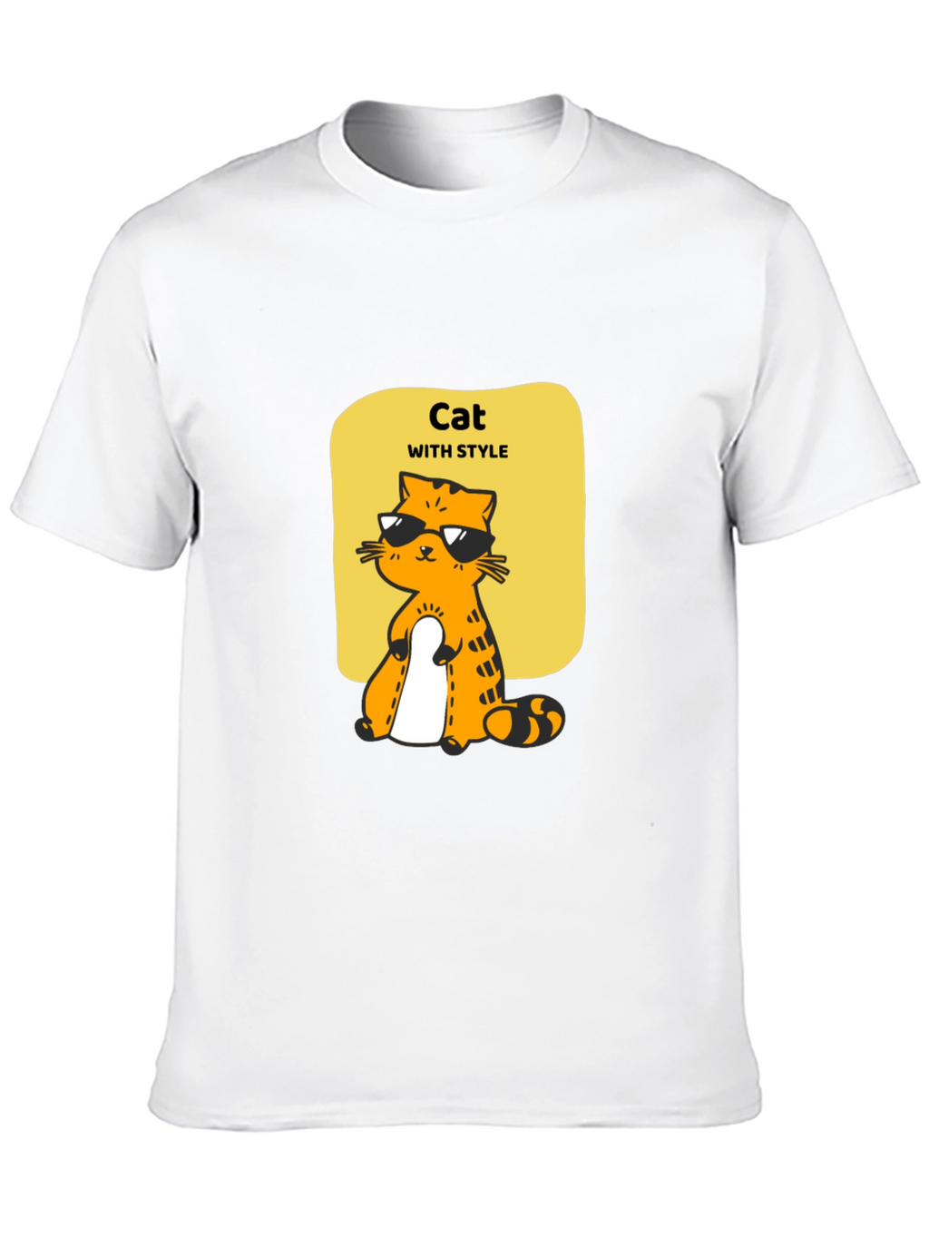Cool Cat Style T-Shirt - Unique Graphic Tee