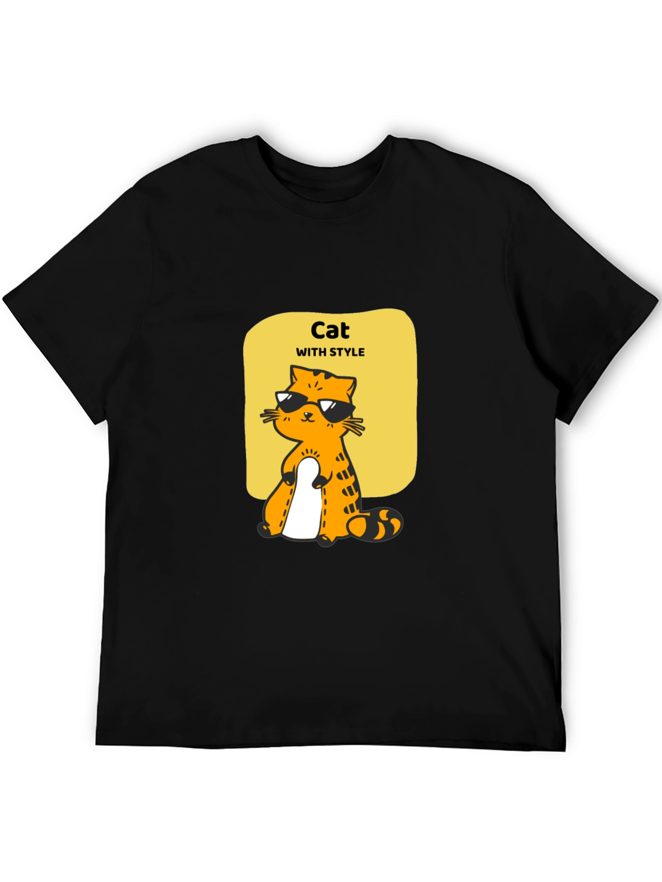 Cool Cat Style T-Shirt - Unique Graphic Tee