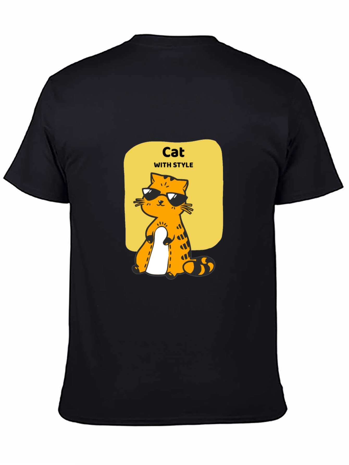 Cool Cat Style T-Shirt - Unique Graphic Tee