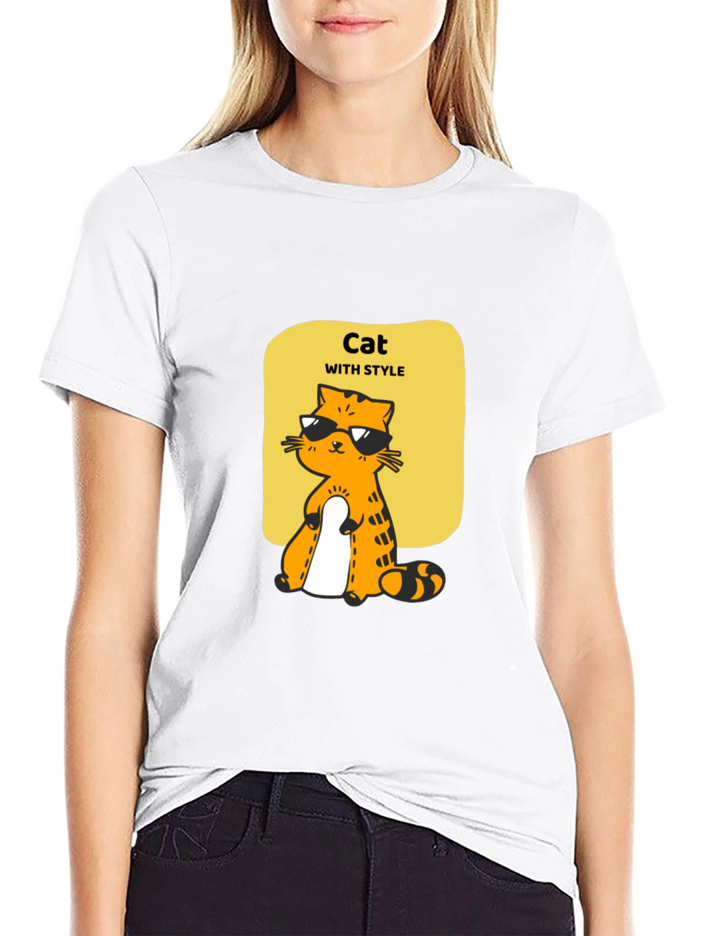 Cool Cat Style T-Shirt - Unique Graphic Tee