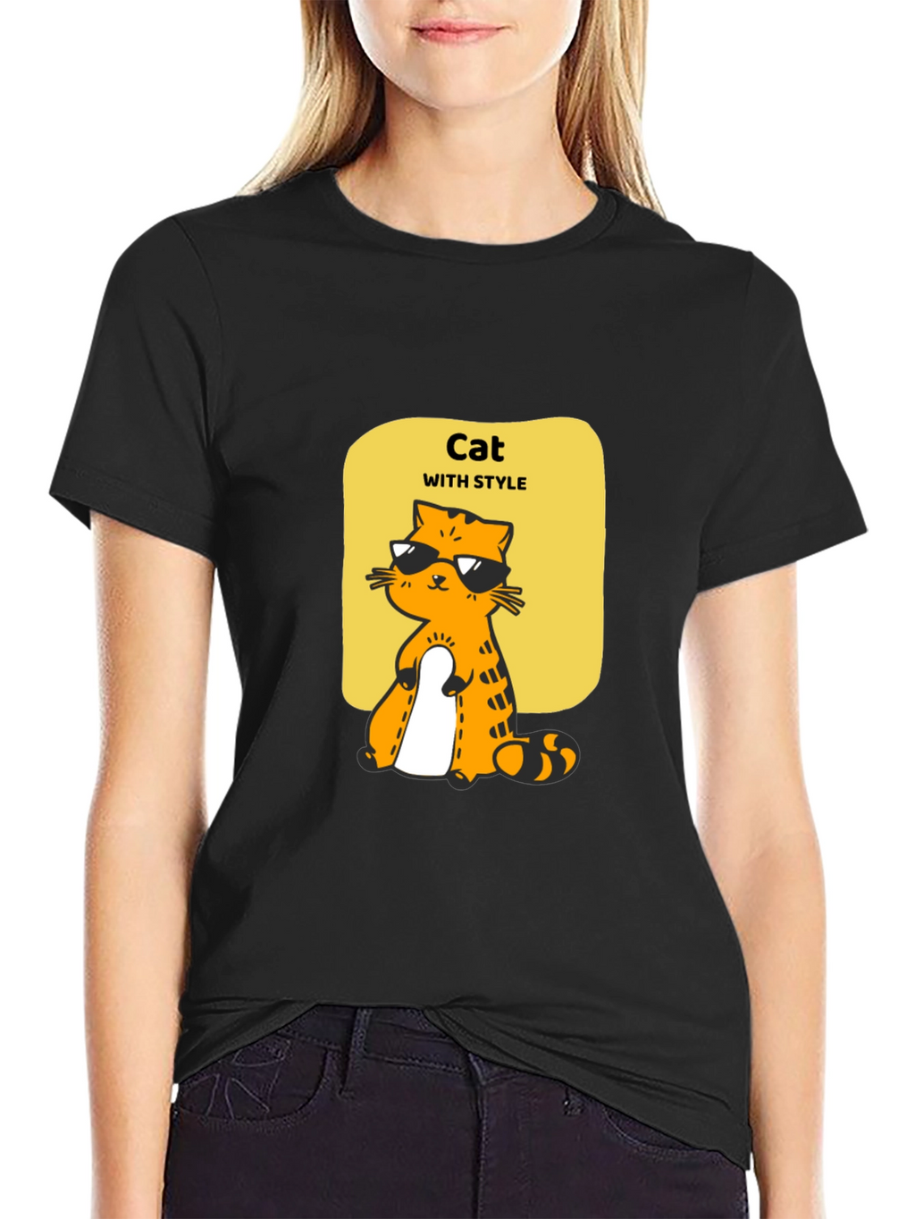 Cool Cat Style T-Shirt - Unique Graphic Tee