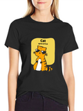 Cool Cat Style T-Shirt - Unique Graphic Tee