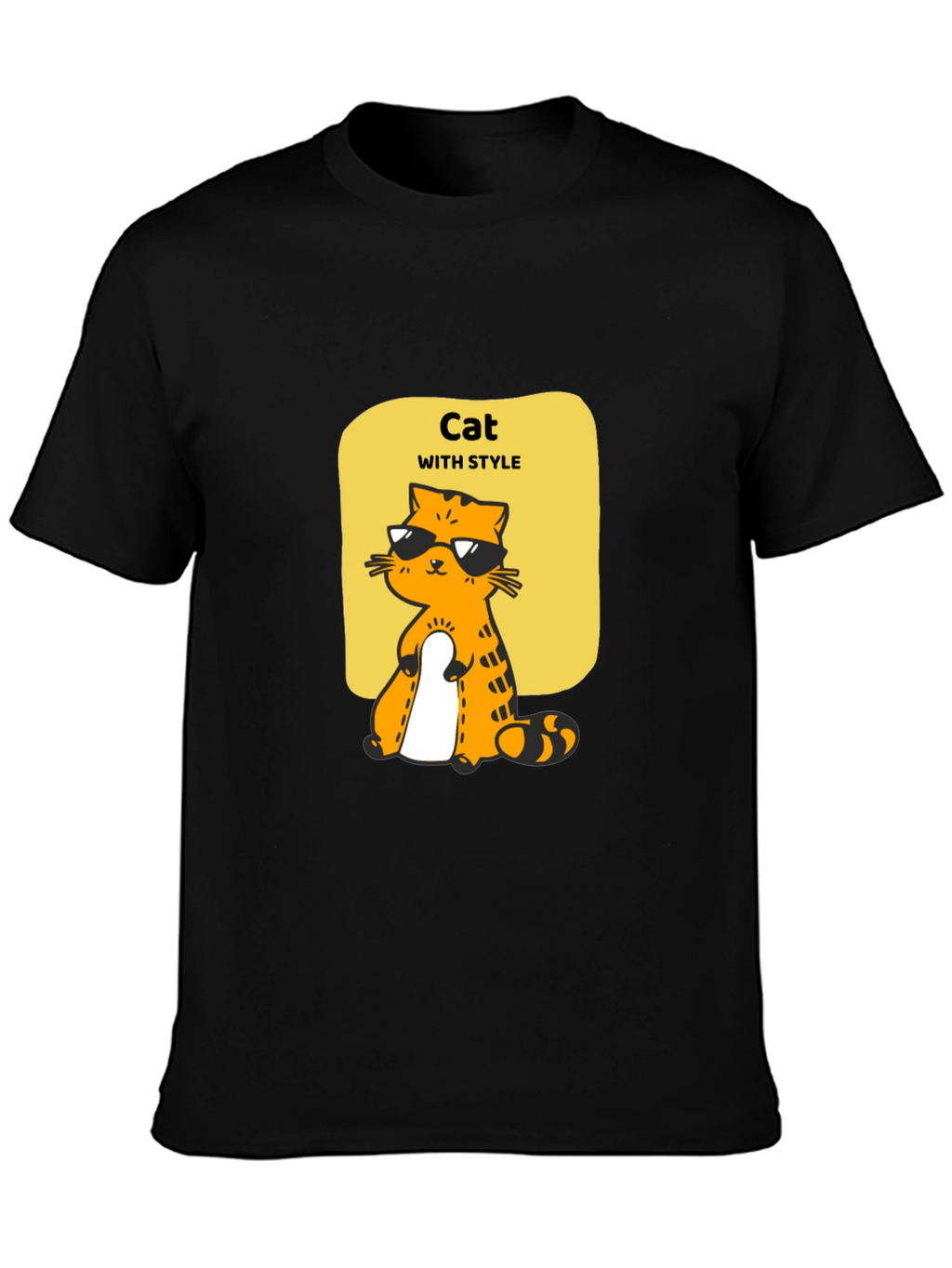 Cool Cat Style T-Shirt - Unique Graphic Tee