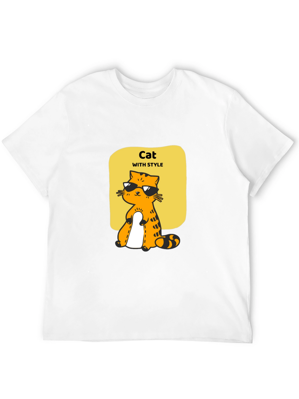 Cool Cat Style T-Shirt - Unique Graphic Tee