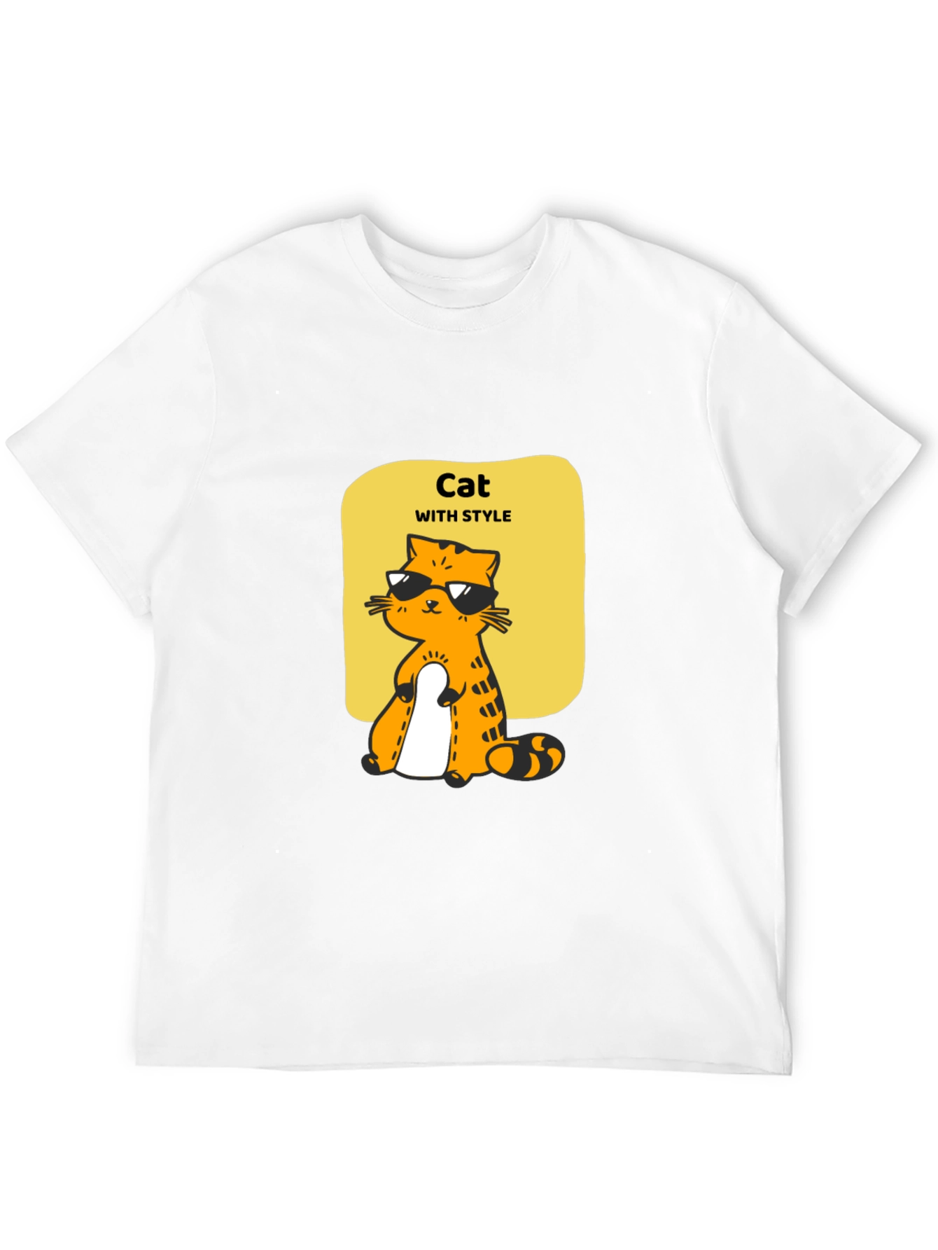Cool Cat Style T-Shirt - Unique Graphic Tee