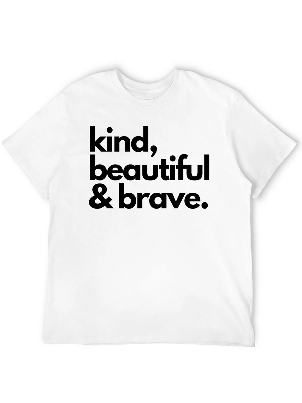 Kind Beautiful & Brave Black Graphic Tee