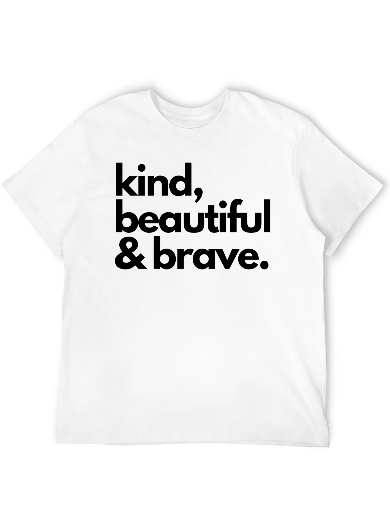 Kind Beautiful & Brave Black Graphic Tee
