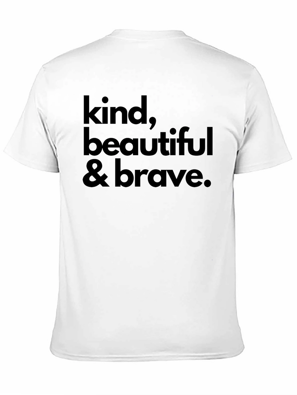 Kind Beautiful & Brave Black Graphic Tee