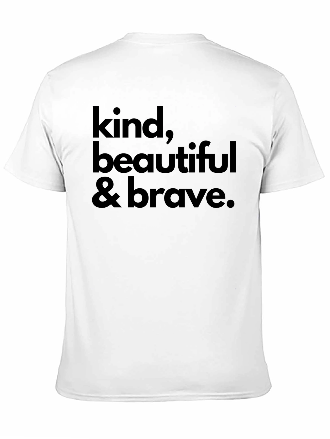 Kind Beautiful & Brave Black Graphic Tee