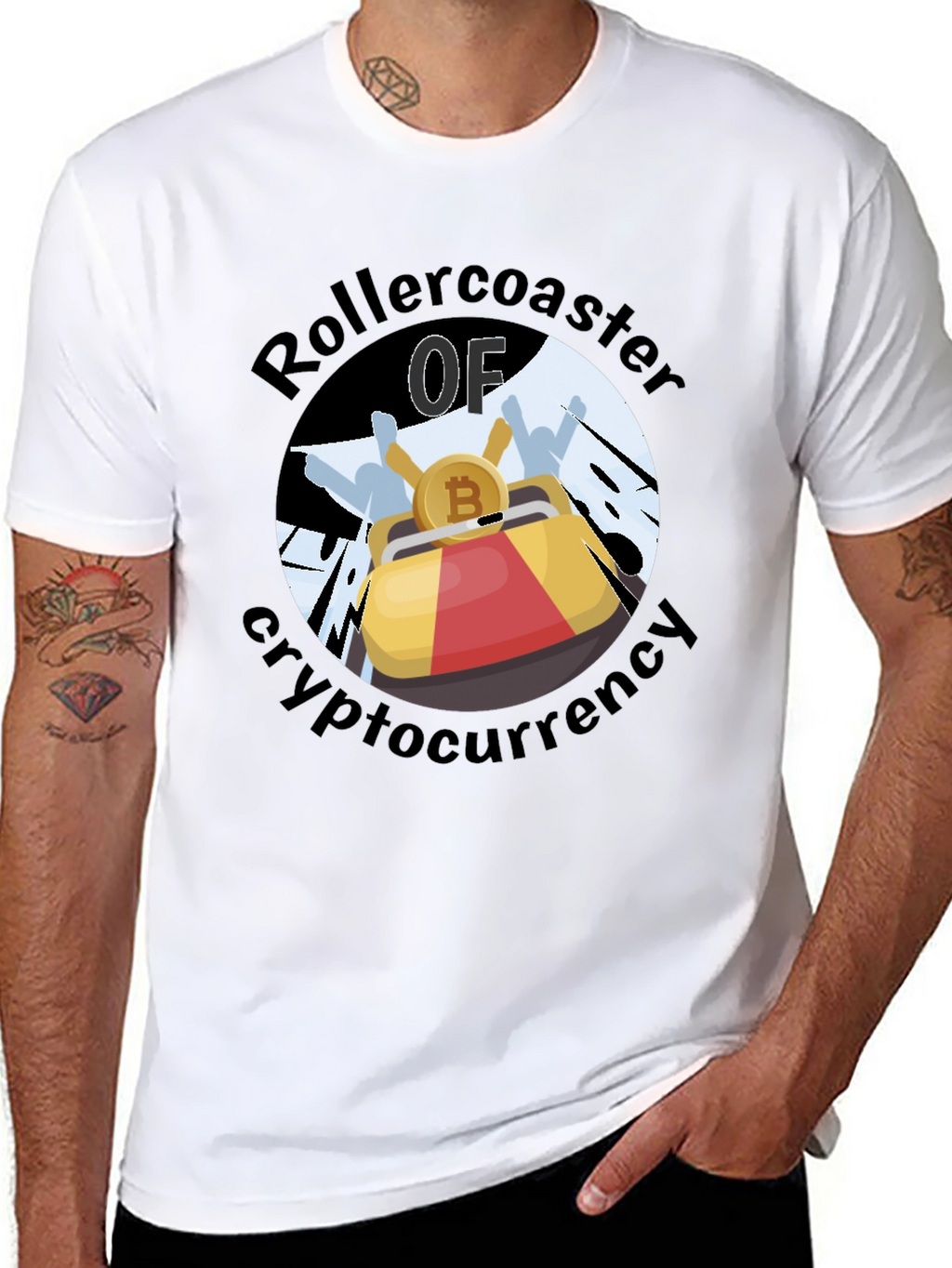 Cryptocurrency Rollercoaster T-Shirt