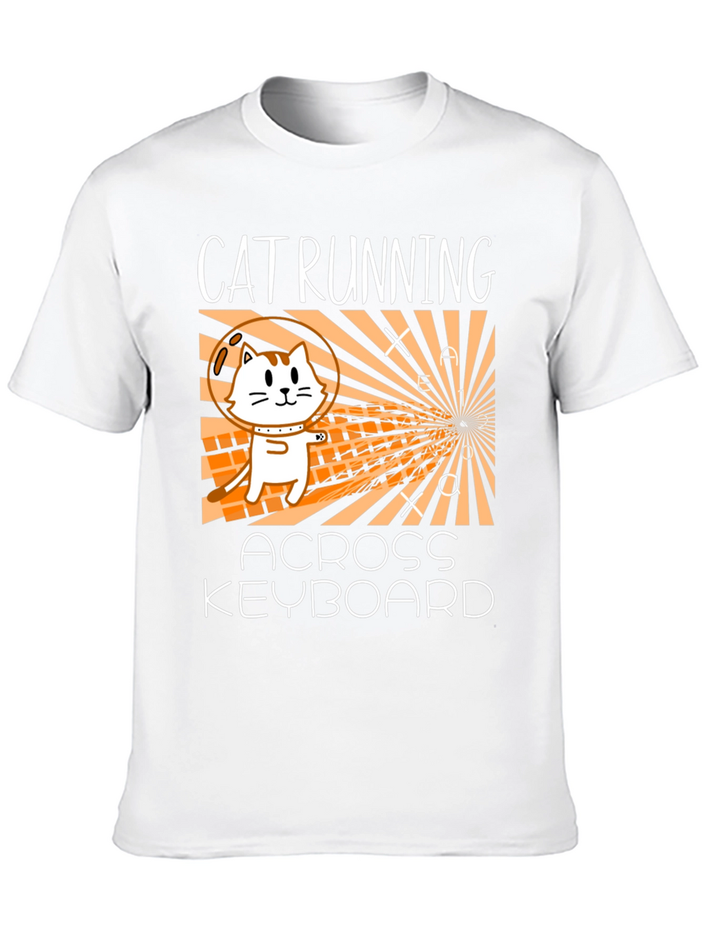 Cat Running Across Keyboard T-Shirt