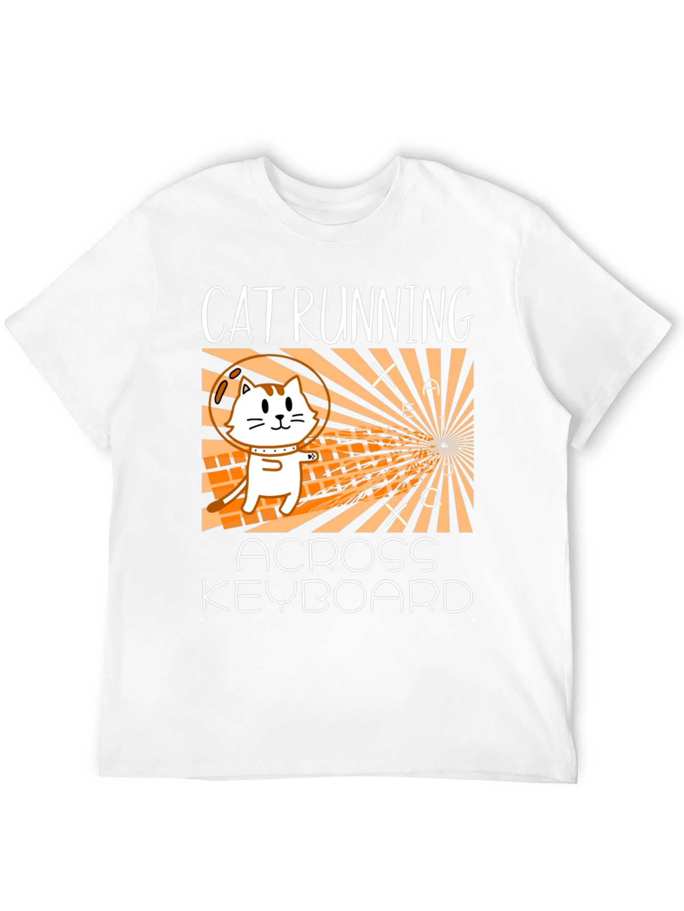 Cat Running Across Keyboard T-Shirt