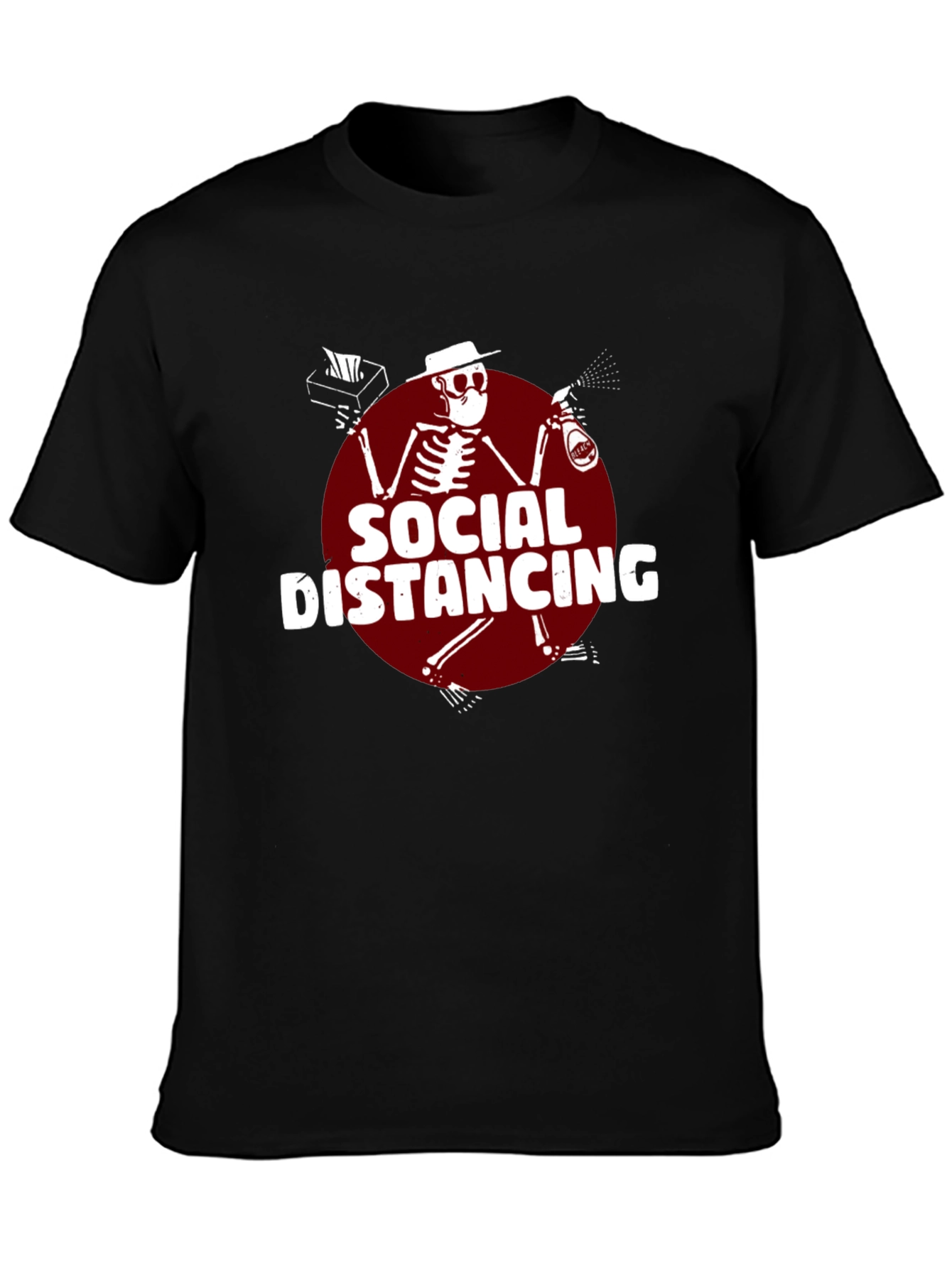 Social Distancing T-Shirt: Skeleton Design