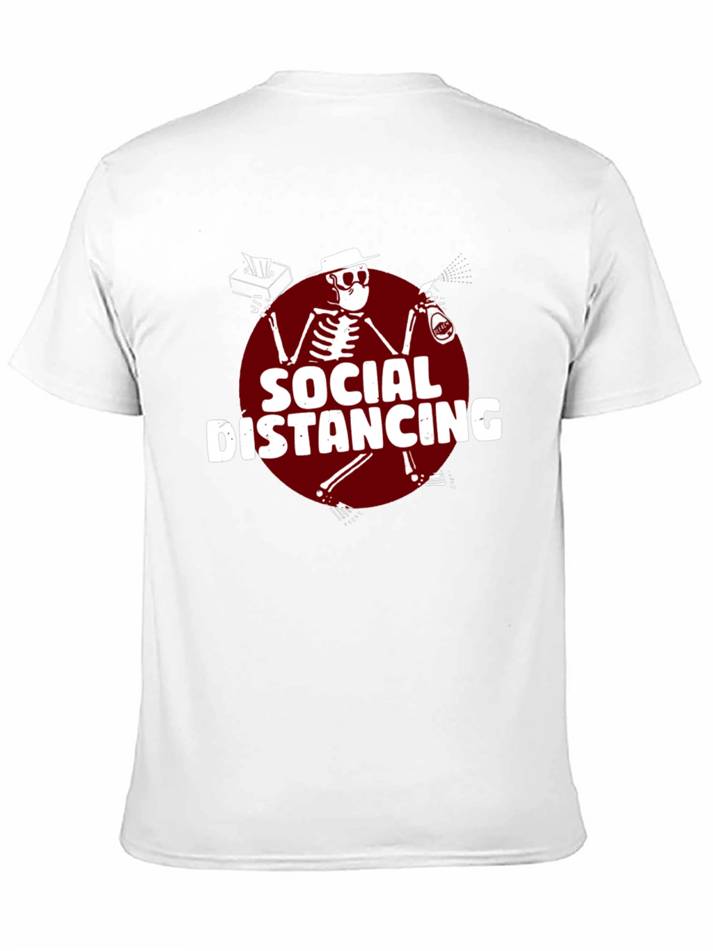 Social Distancing T-Shirt: Skeleton Design