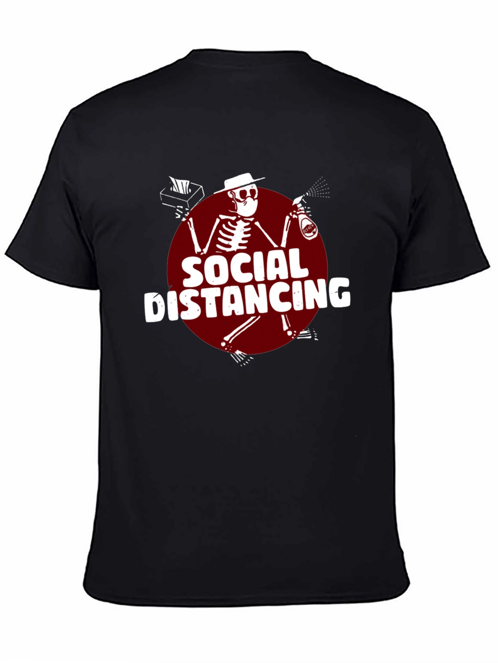 Social Distancing T-Shirt: Skeleton Design